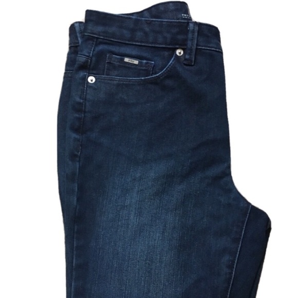 FDJ Olivia Dark-Wash High-rise Straight-Leg Jeans - Picture 3 of 9